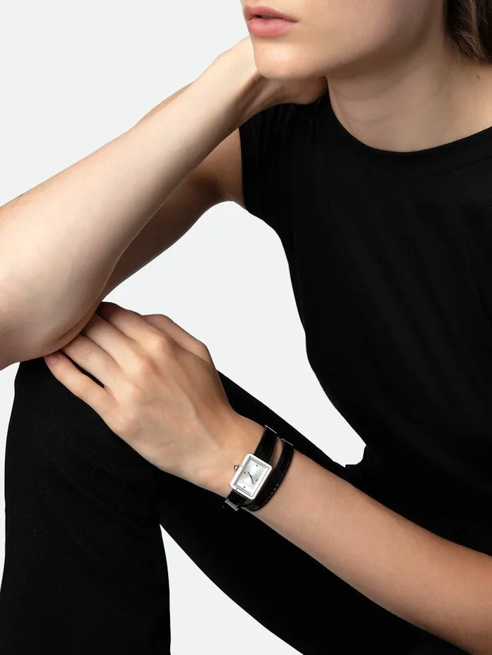 WomenMen Zadig and Voltaire Watches Cecilia Watch Shiny Silver