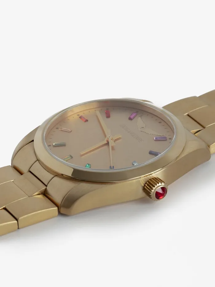 WomenMen Zadig and Voltaire Watches Time2Love Watch Shiny Gold