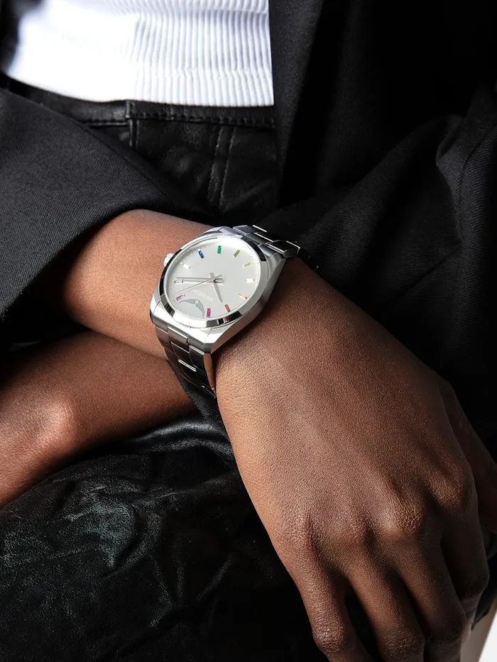 WomenMen Zadig and Voltaire Watches Time2Love Watch Shiny Silver