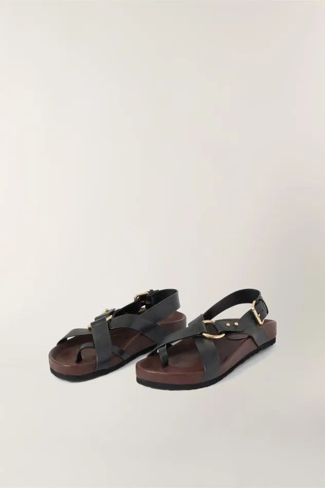 Women MEXICO SANDALS Black Soeur Shoes