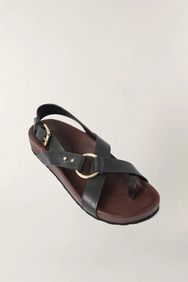 Women MEXICO SANDALS Black Soeur Shoes
