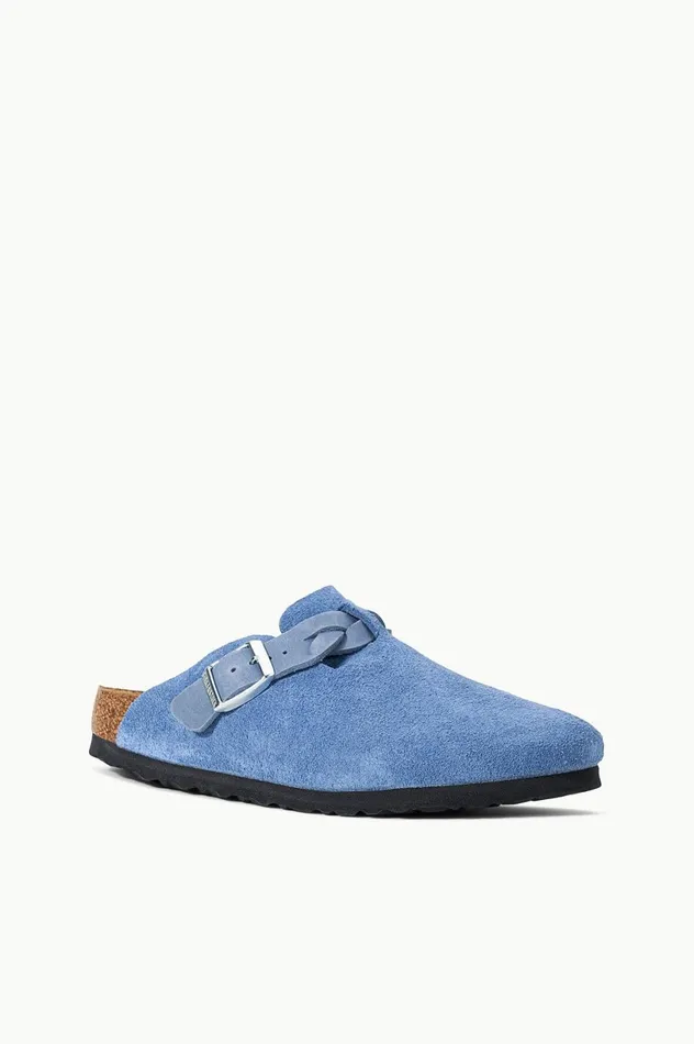 Women Mules and Flats STAUD BIRKENSTOCK BOSTON BRAID CLOG ELEMENTAL BLUE Women Mules and Flats STAUD BIRKENSTOCK BOSTON BRAID CLOG ELEMENTAL BLUE
