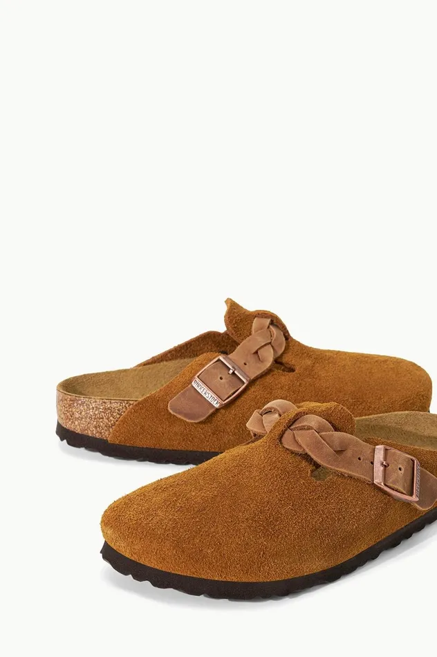 Women Mules and Flats STAUD BIRKENSTOCK BOSTON BRAID CLOG MINK