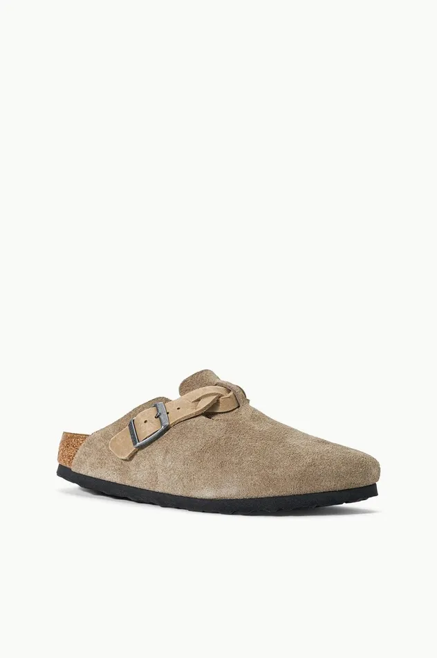 Women Mules and Flats STAUD BIRKENSTOCK BOSTON BRAID CLOG TAUPE