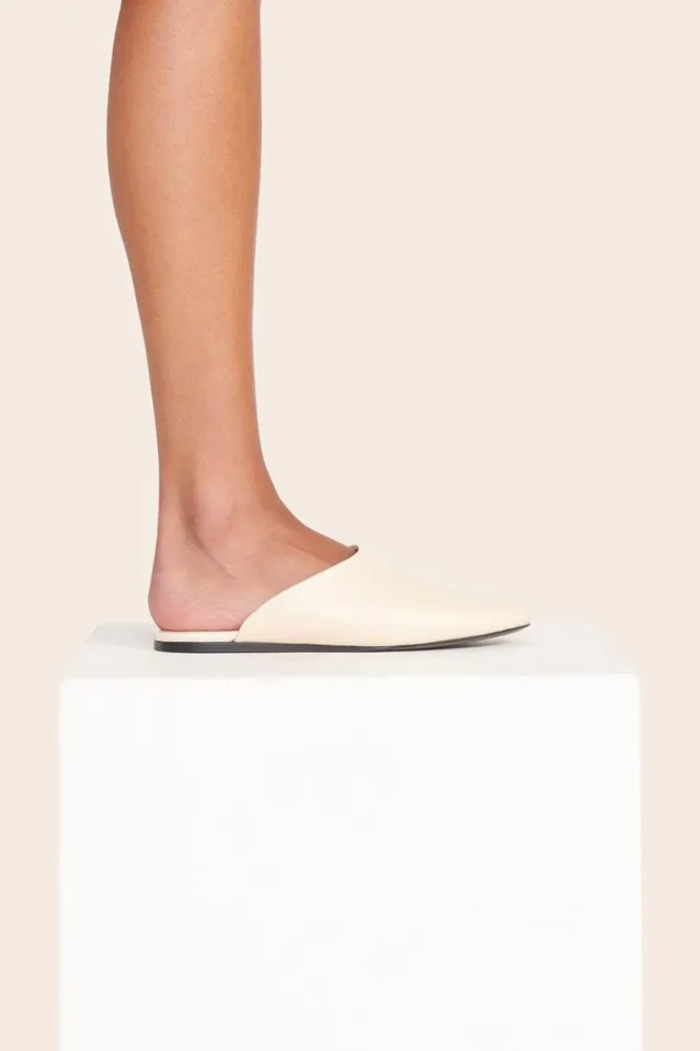 Women Mules and Flats STAUD STAUD ABBY SLIPPER CREAM Women Mules and Flats STAUD STAUD ABBY SLIPPER CREAM