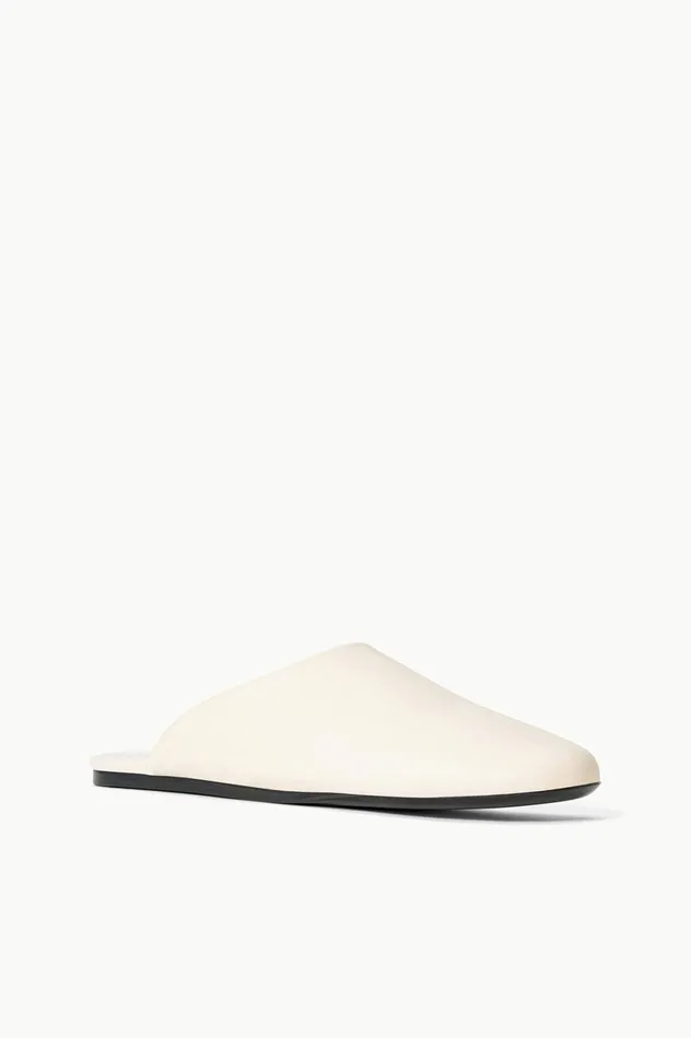 Women Mules and Flats STAUD STAUD ABBY SLIPPER CREAM Women Mules and Flats STAUD STAUD ABBY SLIPPER CREAM