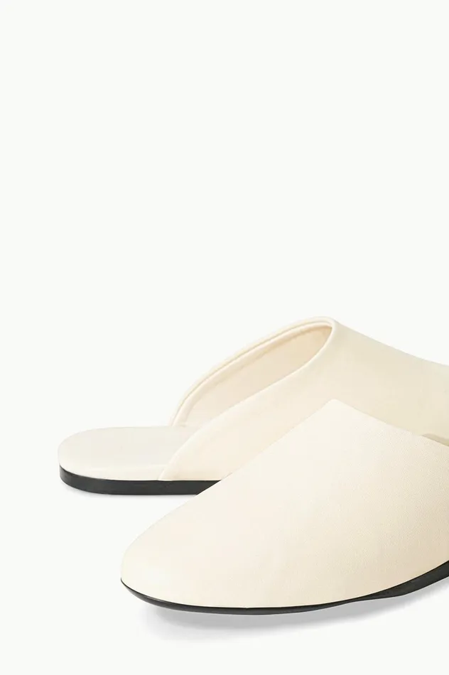 Women Mules and Flats STAUD STAUD ABBY SLIPPER CREAM Women Mules and Flats STAUD STAUD ABBY SLIPPER CREAM