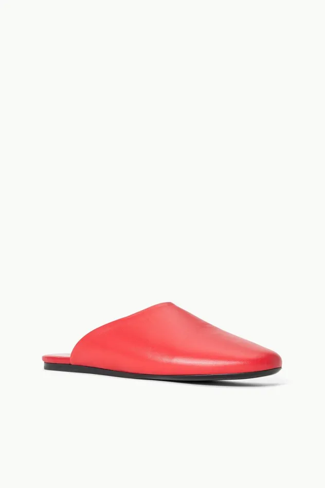 Women Mules and Flats STAUD STAUD ABBY SLIPPER RED ROSE Women Mules and Flats STAUD STAUD ABBY SLIPPER RED ROSE