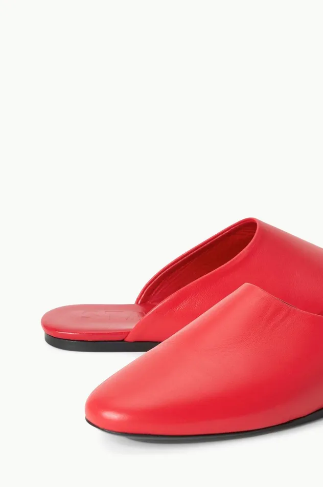 Women Mules and Flats STAUD STAUD ABBY SLIPPER RED ROSE Women Mules and Flats STAUD STAUD ABBY SLIPPER RED ROSE