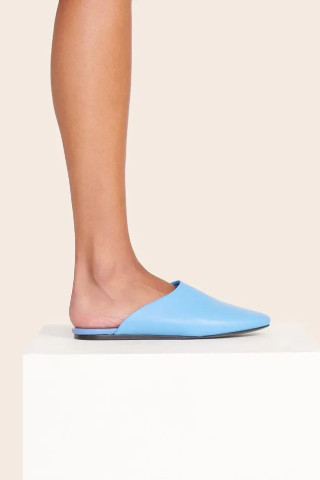 Women Mules and Flats STAUD STAUD ABBY SLIPPER STAUD BLUE Women Mules and Flats STAUD STAUD ABBY SLIPPER STAUD BLUE