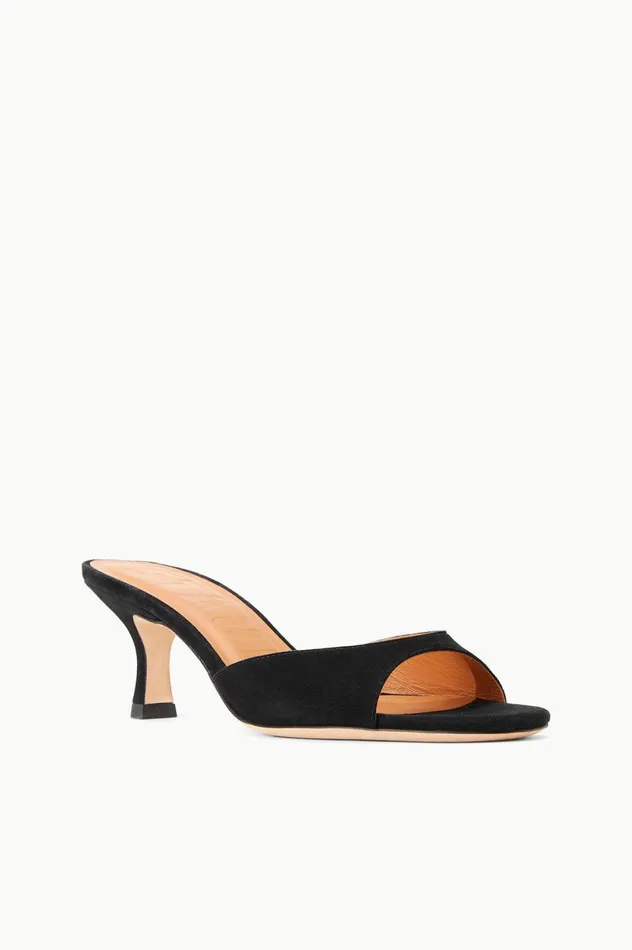 Women Mules and Flats STAUD STAUD BRIGITTE MULE BLACK SUEDE Women Mules and Flats STAUD STAUD BRIGITTE MULE BLACK SUEDE