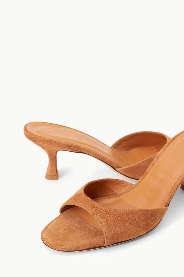 Women Mules and Flats STAUD STAUD BRIGITTE MULE TAN SUEDE Women Mules and Flats STAUD STAUD BRIGITTE MULE TAN SUEDE