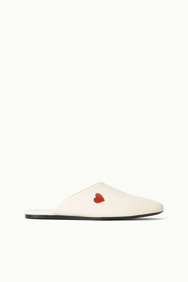 Women Mules and Flats STAUD STAUD CUSTOM ABBY SLIPPER CREAM Women Mules and Flats STAUD STAUD CUSTOM ABBY SLIPPER CREAM
