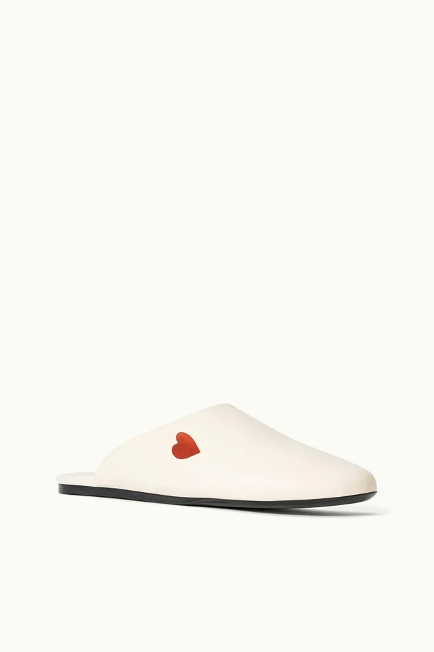 Women Mules and Flats STAUD STAUD CUSTOM ABBY SLIPPER CREAM Women Mules and Flats STAUD STAUD CUSTOM ABBY SLIPPER CREAM