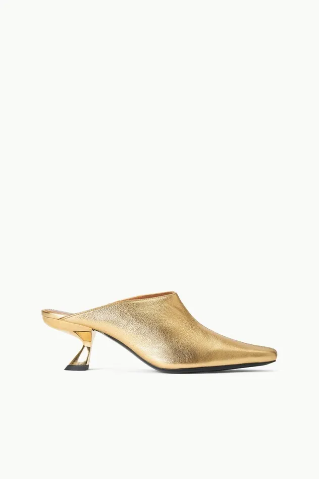 Women Mules and Flats STAUD STAUD JAX MULE GOLD