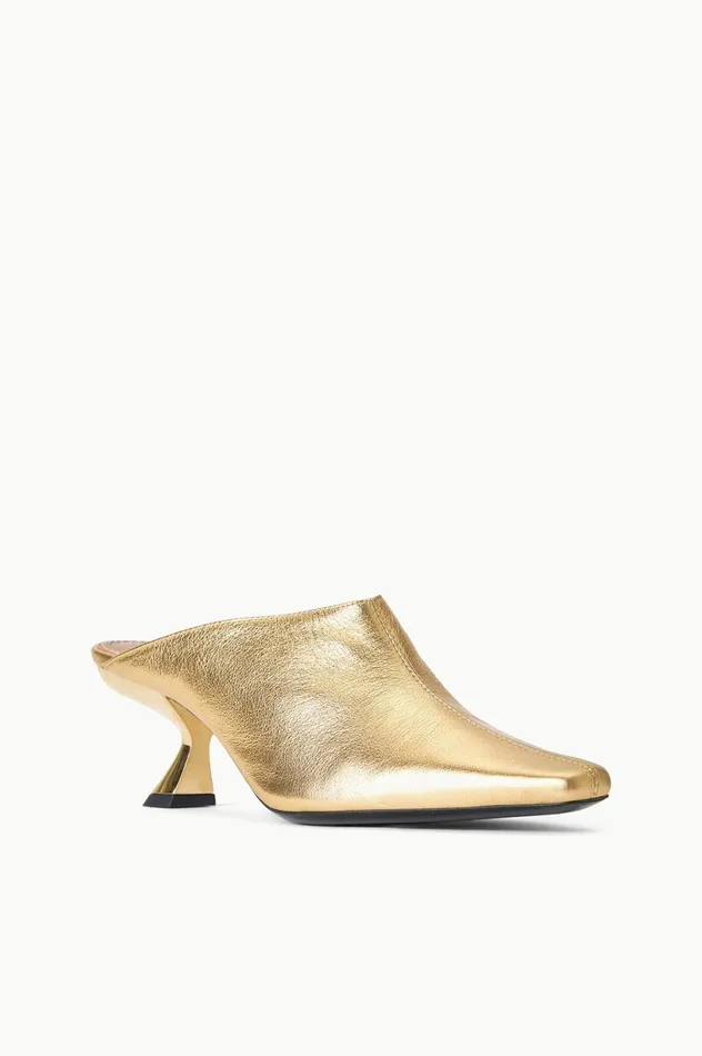 Women Mules and Flats STAUD STAUD JAX MULE GOLD Women Mules and Flats STAUD STAUD JAX MULE GOLD