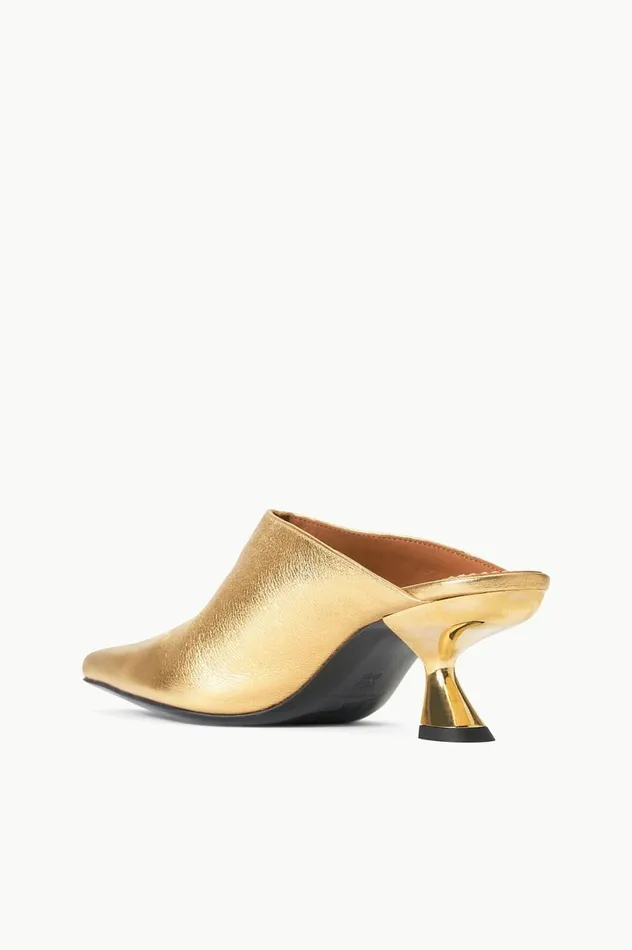 Women Mules and Flats STAUD STAUD JAX MULE GOLD Women Mules and Flats STAUD STAUD JAX MULE GOLD