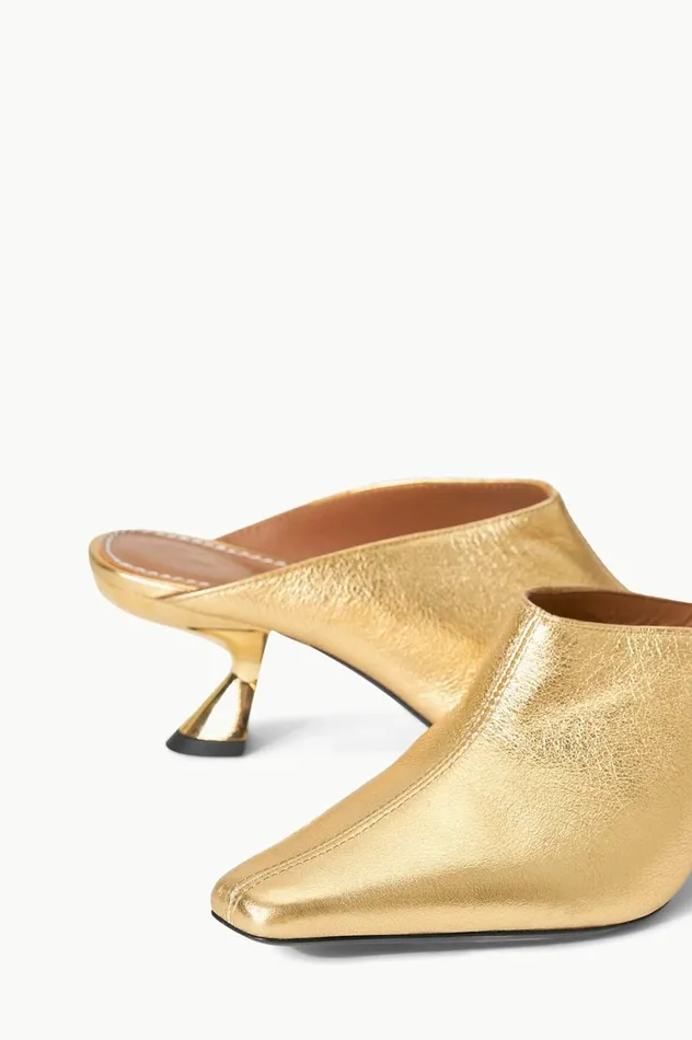 Women Mules and Flats STAUD STAUD JAX MULE GOLD Women Mules and Flats STAUD STAUD JAX MULE GOLD