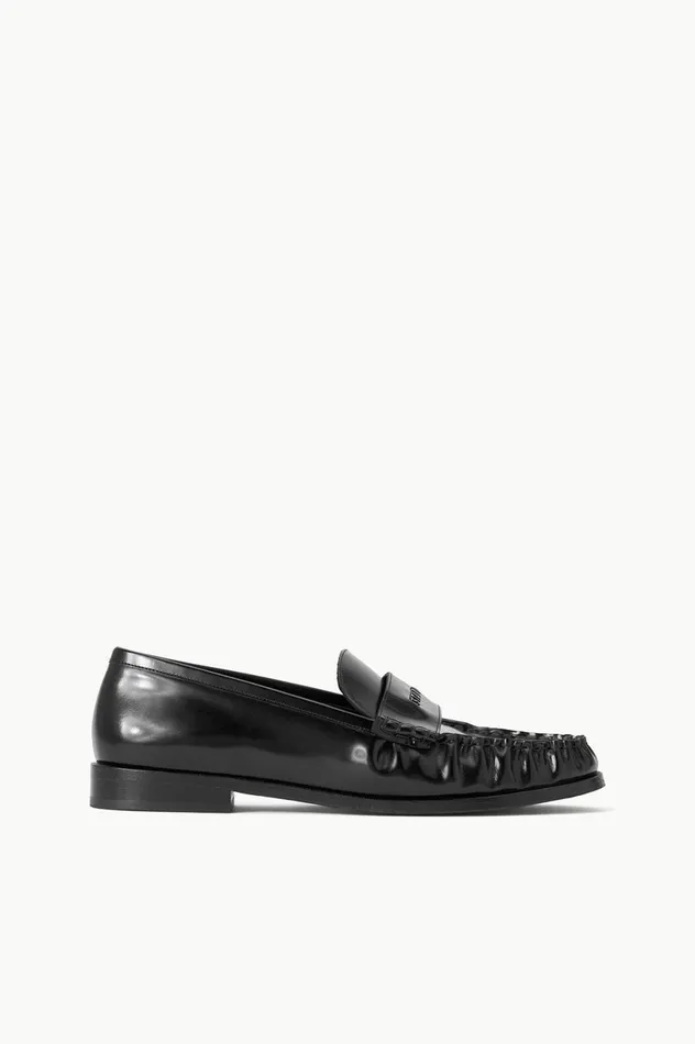 Women Mules and Flats STAUD STAUD LOULOU LOAFER BLACK