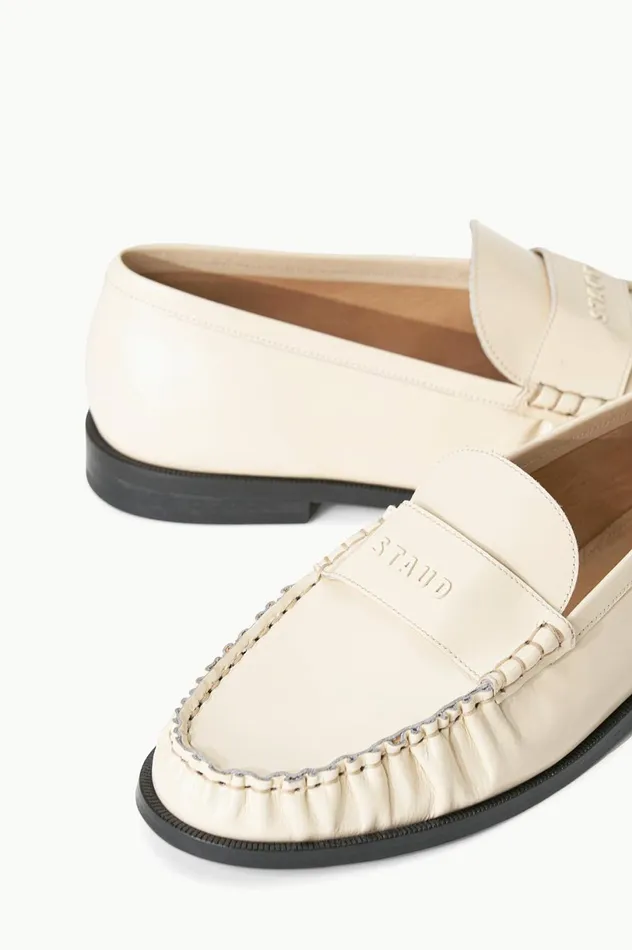 Women Mules and Flats STAUD STAUD LOULOU LOAFER CREAM