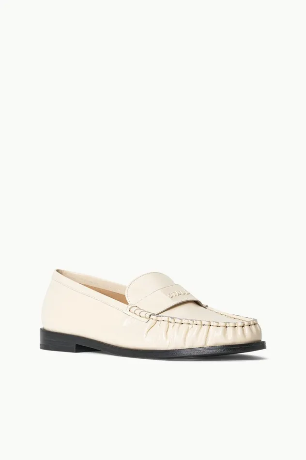Women Mules and Flats STAUD STAUD LOULOU LOAFER CREAM