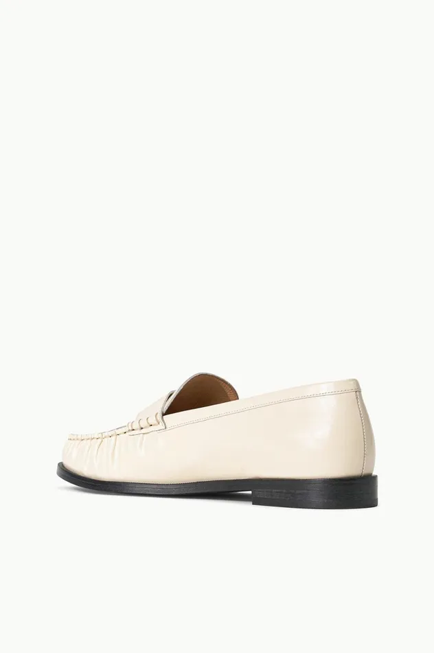 Women Mules and Flats STAUD STAUD LOULOU LOAFER CREAM