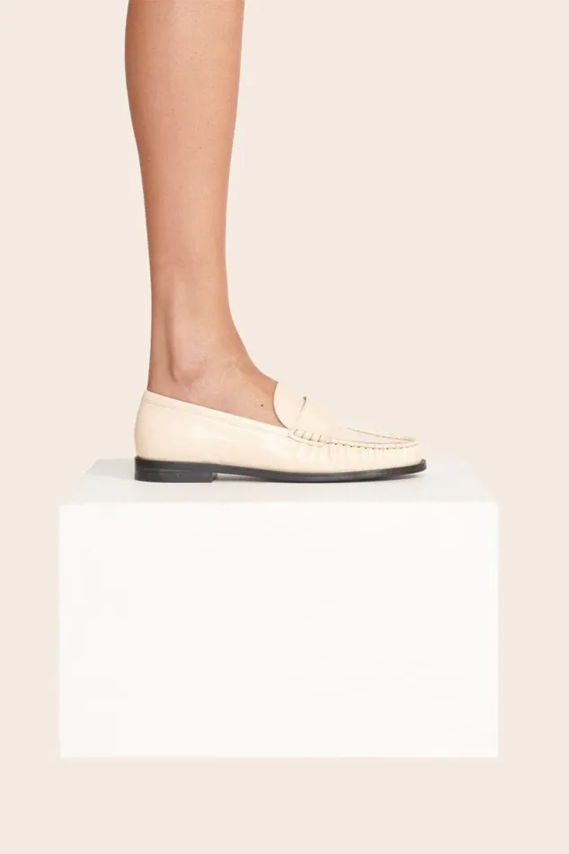 Women Mules and Flats STAUD STAUD LOULOU LOAFER CREAM