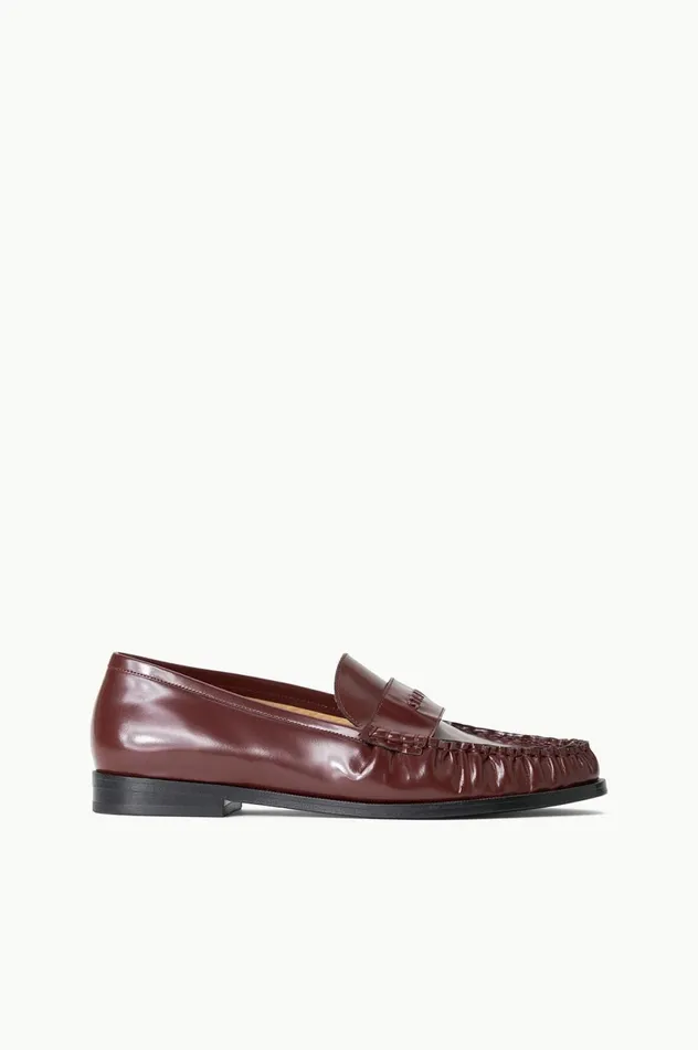 Women Mules and Flats STAUD STAUD LOULOU LOAFER MAHOGANY