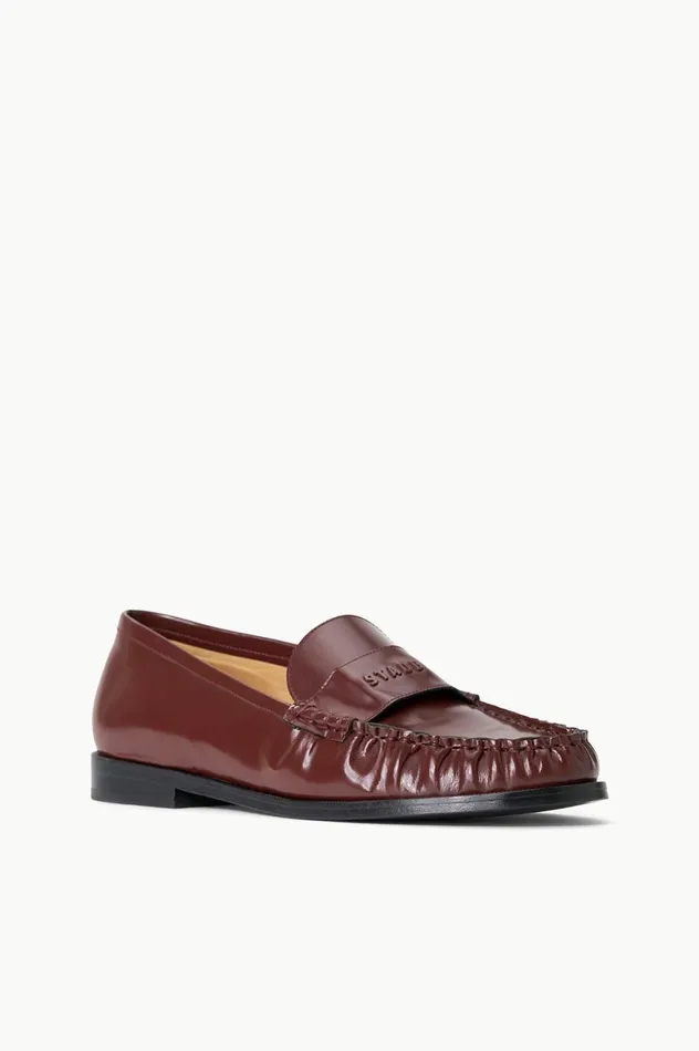Women Mules and Flats STAUD STAUD LOULOU LOAFER MAHOGANY Women Mules and Flats STAUD STAUD LOULOU LOAFER MAHOGANY