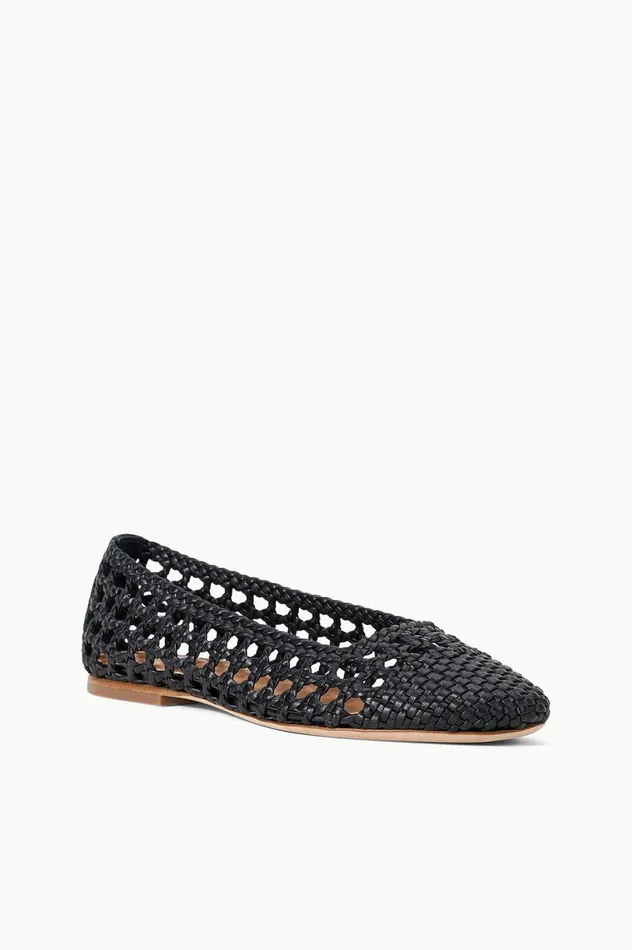 Women Mules and Flats STAUD STAUD NELL CROCHET BALLERINA BLACK Women Mules and Flats STAUD STAUD NELL CROCHET BALLERINA BLACK