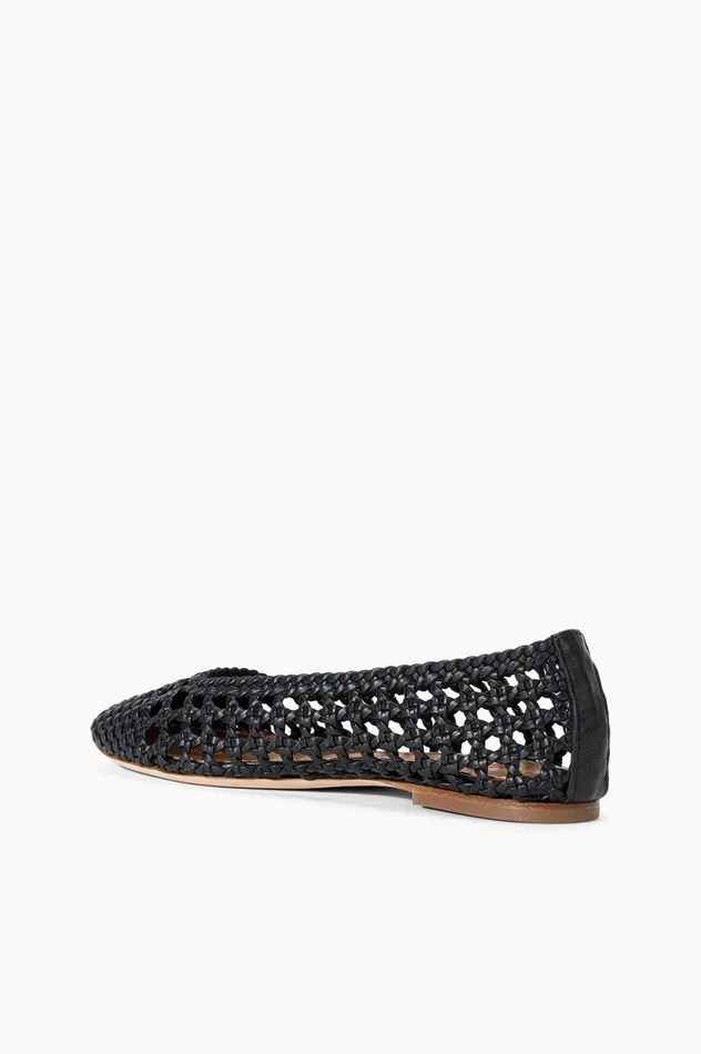 Women Mules and Flats STAUD STAUD NELL CROCHET BALLERINA BLACK Women Mules and Flats STAUD STAUD NELL CROCHET BALLERINA BLACK