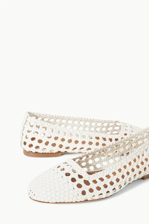 Women Mules and Flats STAUD STAUD NELL CROCHET BALLERINA PAPER Women Mules and Flats STAUD STAUD NELL CROCHET BALLERINA PAPER