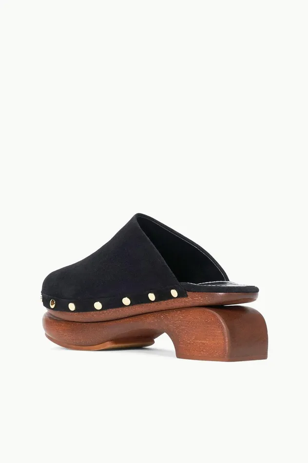 Women Mules and Flats STAUD STAUD RHODES CLOG BLACK Women Mules and Flats STAUD STAUD RHODES CLOG BLACK