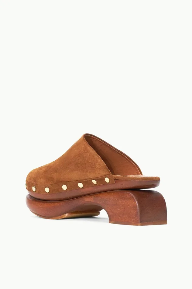 Women Mules and Flats STAUD STAUD RHODES CLOG TAN Women Mules and Flats STAUD STAUD RHODES CLOG TAN