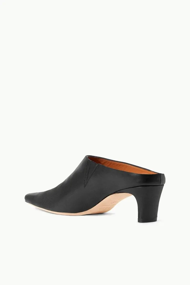 Women Mules and Flats STAUD STAUD WALLY MULE BLACK Women Mules and Flats STAUD STAUD WALLY MULE BLACK