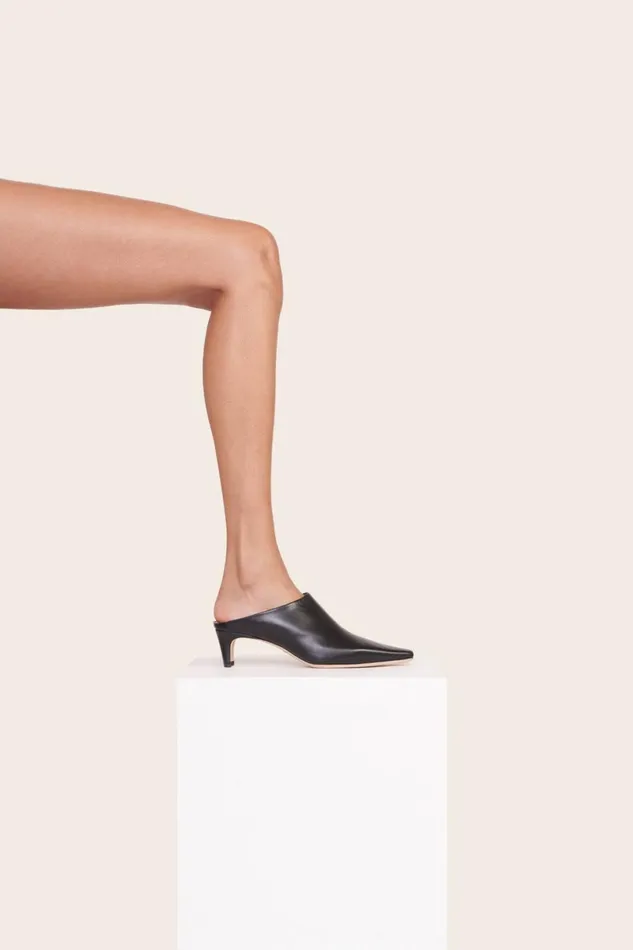 Women Mules and Flats STAUD STAUD WALLY MULE BLACK Women Mules and Flats STAUD STAUD WALLY MULE BLACK