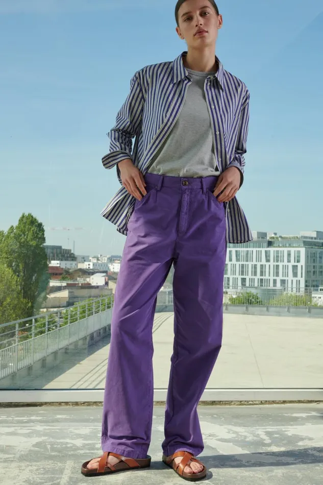 Women NAPOLON JEANS Purple Soeur Trousers