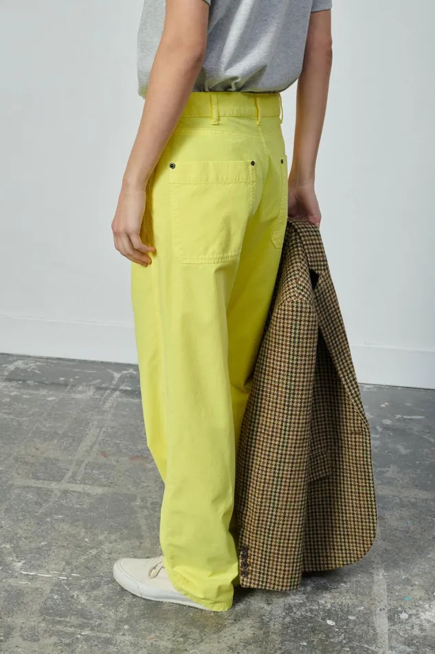 Women NAPOLON JEANS Yellow Soeur Trousers