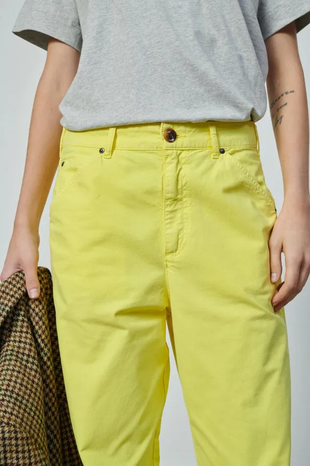 Women NAPOLON JEANS Yellow Soeur Trousers