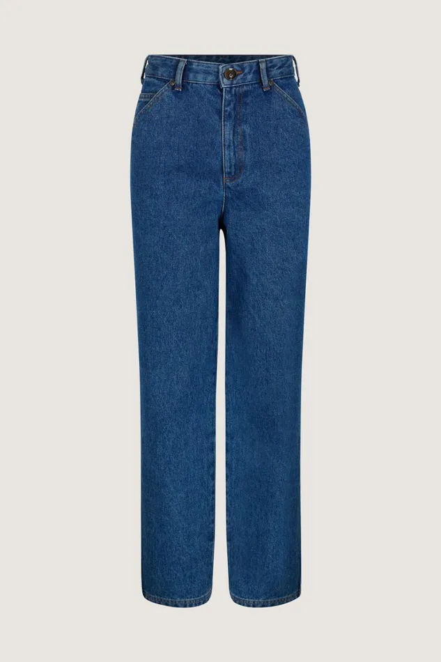 Women NAPOLEON JEANS Washed Blue Denim Soeur Trousers