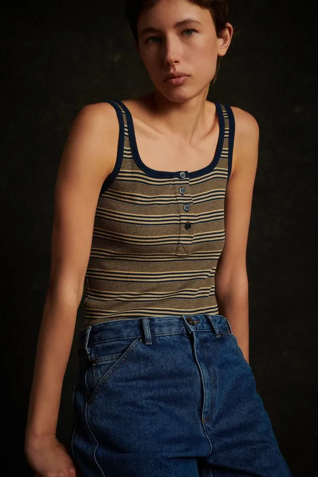 Women NAPOLEON JEANS Washed Blue Denim Soeur Trousers