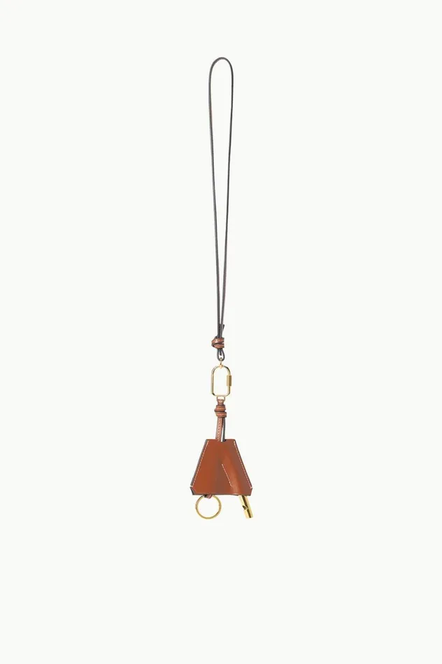 Women Necklaces STAUD STAUD SAFETY WHISTLE KEY FOB TAN Women Necklaces STAUD STAUD SAFETY WHISTLE KEY FOB TAN