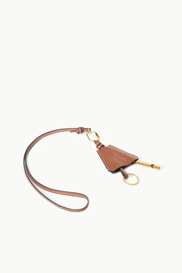 Women Necklaces STAUD STAUD SAFETY WHISTLE KEY FOB TAN Women Necklaces STAUD STAUD SAFETY WHISTLE KEY FOB TAN