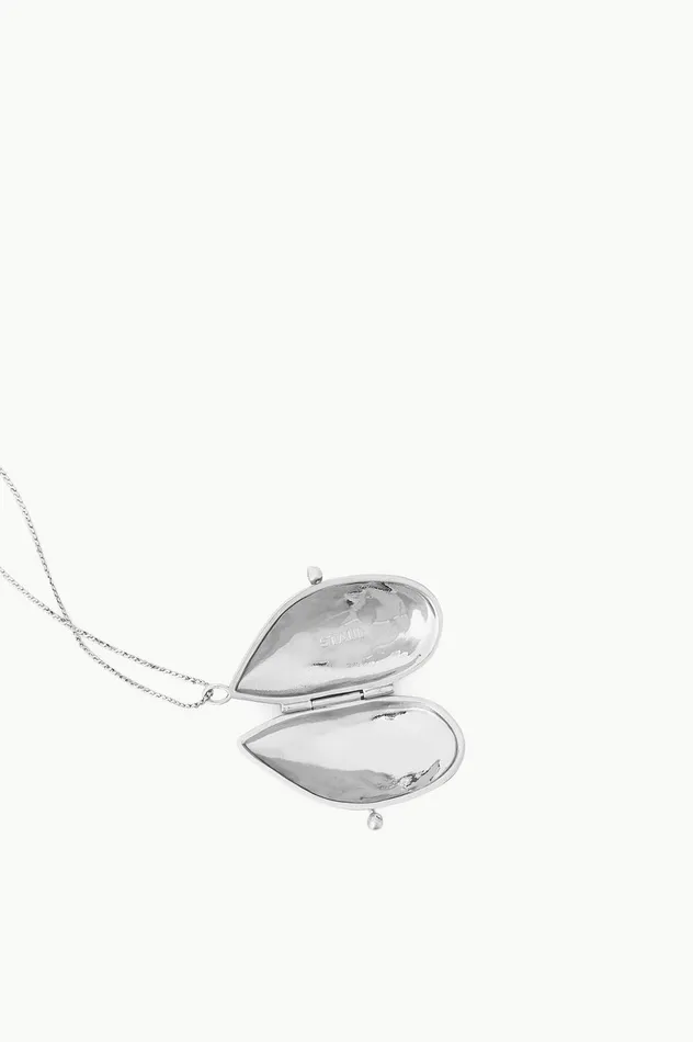 Women Necklaces STAUD STAUD SHELL PILL CASE NECKLACE SILVER Women Necklaces STAUD STAUD SHELL PILL CASE NECKLACE SILVER