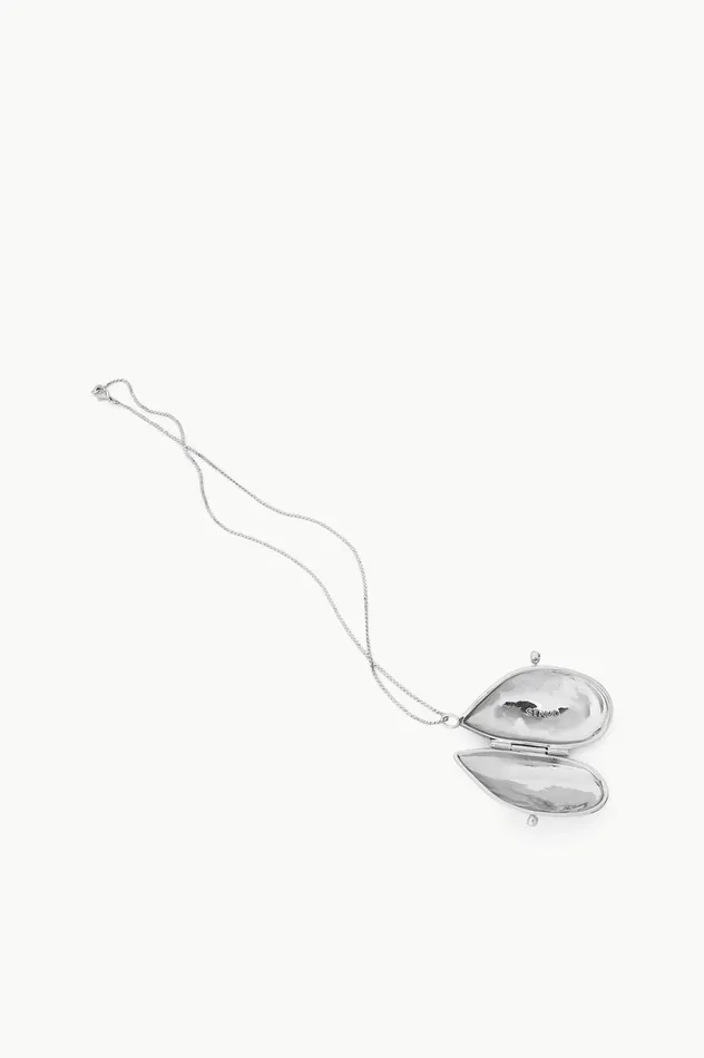 Women Necklaces STAUD STAUD SHELL PILL CASE NECKLACE SILVER Women Necklaces STAUD STAUD SHELL PILL CASE NECKLACE SILVER