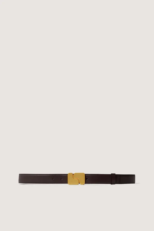 Women NINON LEATHER BELT Purplegrey Soeur Belts