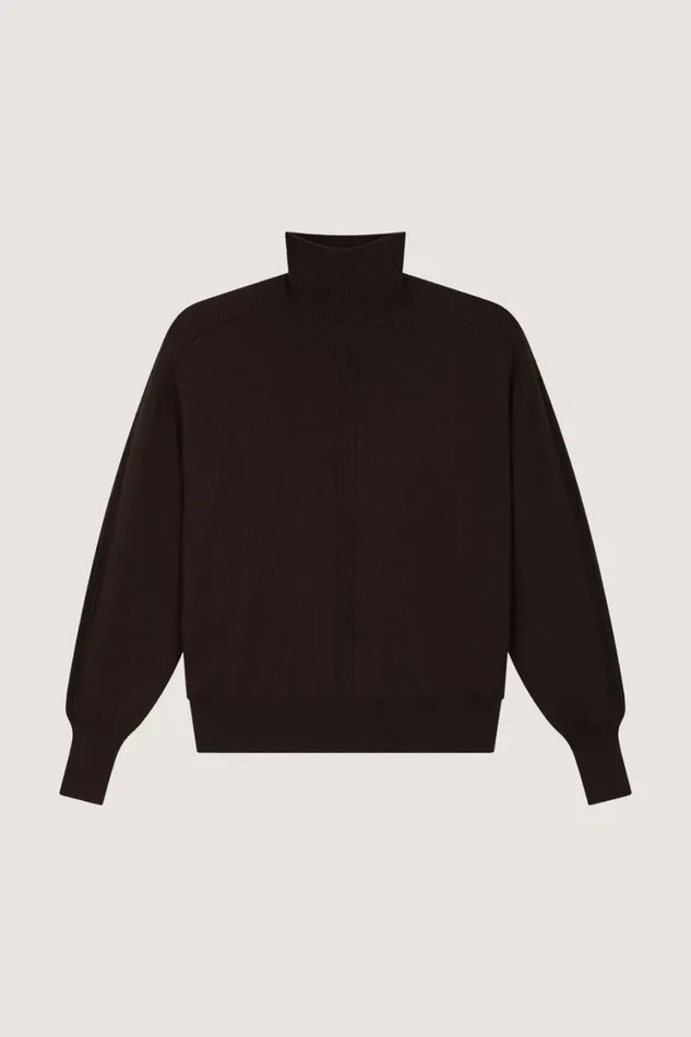 Women NORD SWEATER Dark Brown Soeur Jumpers and Cardigans