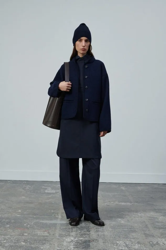 Women OLYMPE JACKET Navy Soeur Jackets and Coats