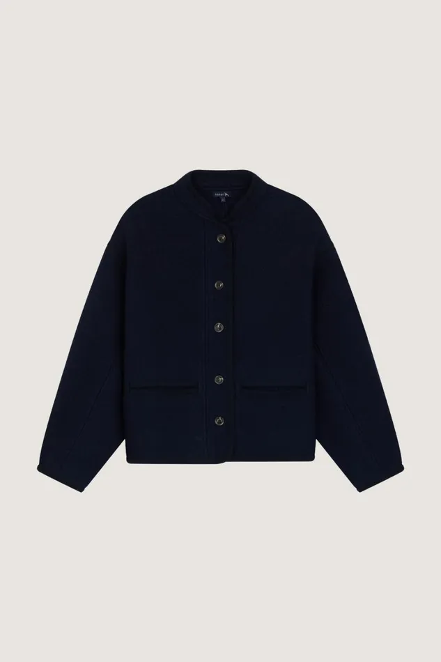 Women OLYMPE JACKET Navy Soeur Jackets and Coats