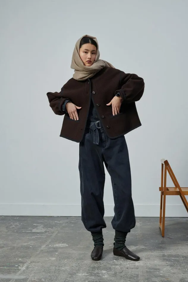 Women OLYMPUS JACKET Brown Soeur Jackets and Coats